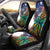 Caribbean American Together Car Seat Cover USA Flag Eagle and Coloful Palm Tree - Wonder Print Shop
