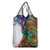 Caribbean American Together Grocery Bag USA Flag Eagle and Coloful Palm Tree - Wonder Print Shop