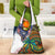 Caribbean American Together Grocery Bag USA Flag Eagle and Coloful Palm Tree - Wonder Print Shop