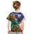 Caribbean American Together Kid T Shirt USA Flag Eagle and Coloful Palm Tree - Wonder Print Shop