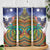 Caribbean American Together Skinny Tumbler USA Flag Eagle and Coloful Palm Tree - Wonder Print Shop