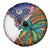 Caribbean American Together Spare Tire Cover USA Flag Eagle and Coloful Palm Tree - Wonder Print Shop