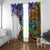 Caribbean American Together Window Curtain USA Flag Eagle and Coloful Palm Tree - Wonder Print Shop