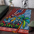 Afro-Caribbean Area Rug African Dashiki Style with Caribbean Music with Blue Iguanas - Wonder Print Shop