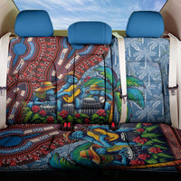 Afro-Caribbean Back Car Seat Cover African Dashiki Style with Caribbean Music with Blue Iguanas - Wonder Print Shop