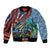 Afro-Caribbean Bomber Jacket African Dashiki Style with Caribbean Music with Blue Iguanas - Wonder Print Shop