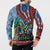Afro-Caribbean Button Sweatshirt African Dashiki Style with Caribbean Music with Blue Iguanas - Wonder Print Shop