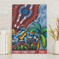 Afro-Caribbean Canvas Wall Art African Dashiki Style with Caribbean Music with Blue Iguanas - Wonder Print Shop