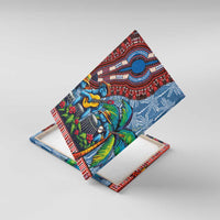 Afro-Caribbean Canvas Wall Art African Dashiki Style with Caribbean Music with Blue Iguanas - Wonder Print Shop
