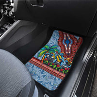 Afro-Caribbean Car Mats African Dashiki Style with Caribbean Music with Blue Iguanas - Wonder Print Shop