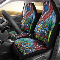Afro-Caribbean Car Seat Cover African Dashiki Style with Caribbean Music with Blue Iguanas - Wonder Print Shop