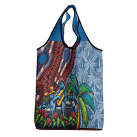 Afro-Caribbean Grocery Bag African Dashiki Style with Caribbean Music with Blue Iguanas - Wonder Print Shop