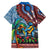 Afro-Caribbean Hawaiian Shirt African Dashiki Style with Caribbean Music with Blue Iguanas - Wonder Print Shop