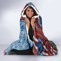 Afro-Caribbean Hooded Blanket African Dashiki Style with Caribbean Music with Blue Iguanas - Wonder Print Shop
