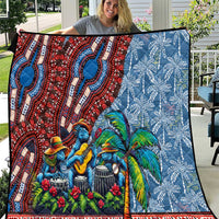 Afro-Caribbean Quilt African Dashiki Style with Caribbean Music with Blue Iguanas - Wonder Print Shop