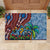Afro-Caribbean Rubber Doormat African Dashiki Style with Caribbean Music with Blue Iguanas - Wonder Print Shop