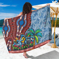 Afro-Caribbean Sarong African Dashiki Style with Caribbean Music with Blue Iguanas - Wonder Print Shop
