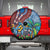 Afro-Caribbean Spare Tire Cover African Dashiki Style with Caribbean Music with Blue Iguanas - Wonder Print Shop