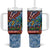 Afro-Caribbean Tumbler With Handle African Dashiki Style with Caribbean Music with Blue Iguanas - Wonder Print Shop
