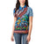 Afro-Caribbean Women Polo Shirt African Dashiki Style with Caribbean Music with Blue Iguanas - Wonder Print Shop