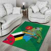 Dominica Independence Day Area Rug Imperial Amazon With National Flag and Map - Wonder Print Shop