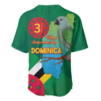 Dominica Independence Day Baseball Jersey Imperial Amazon With National Flag and Map - Wonder Print Shop