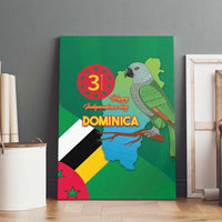 Dominica Independence Day Canvas Wall Art Imperial Amazon With National Flag and Map - Wonder Print Shop