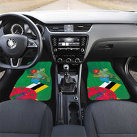 Dominica Independence Day Car Mats Imperial Amazon With National Flag and Map - Wonder Print Shop