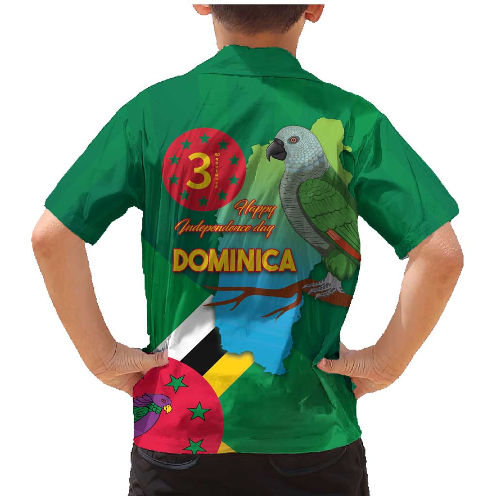 Dominica Independence Day Family Matching Mermaid Dress and Hawaiian Shirt Imperial Amazon With National Flag and Map - Wonder Print Shop