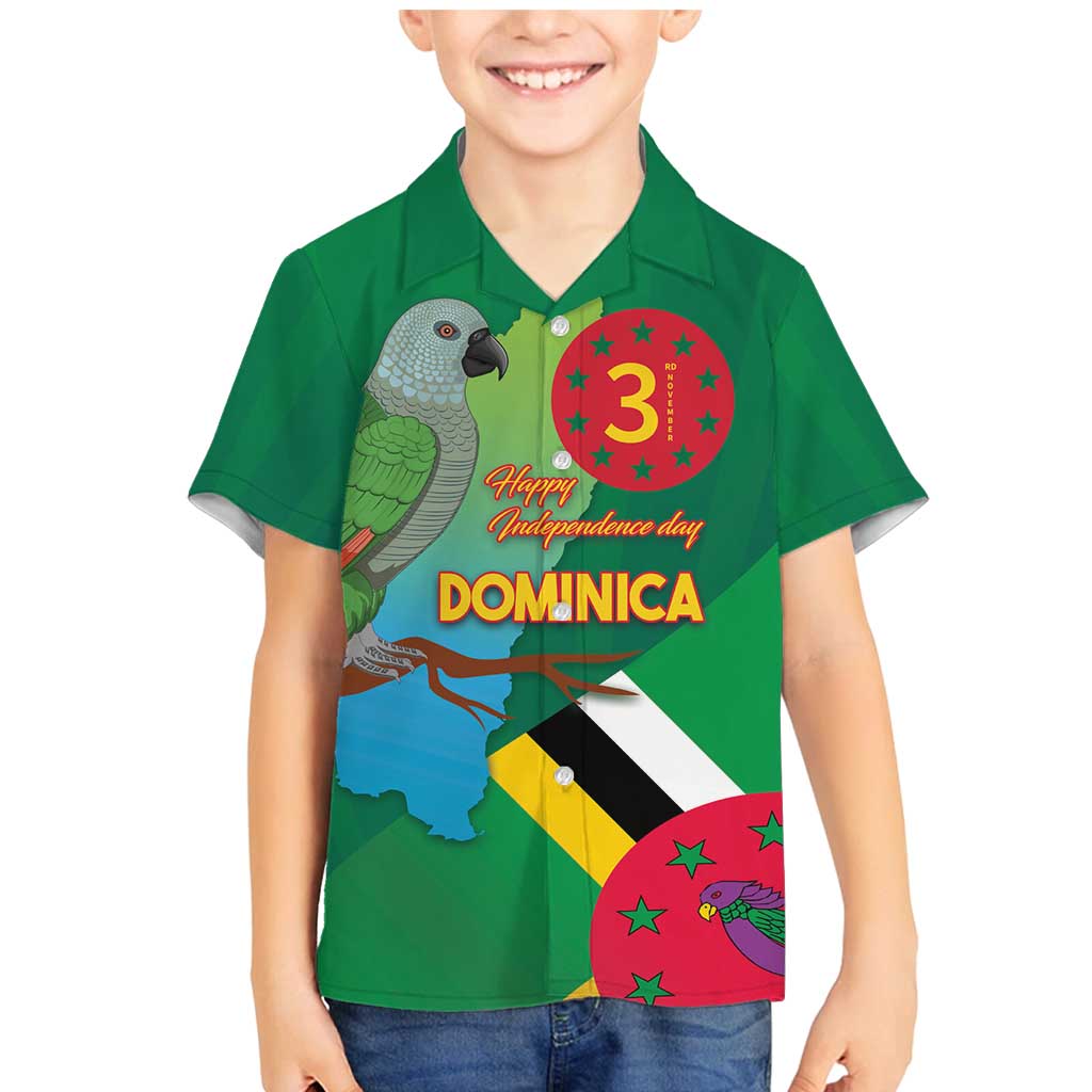 Dominica Independence Day Family Matching Mermaid Dress and Hawaiian Shirt Imperial Amazon With National Flag and Map - Wonder Print Shop
