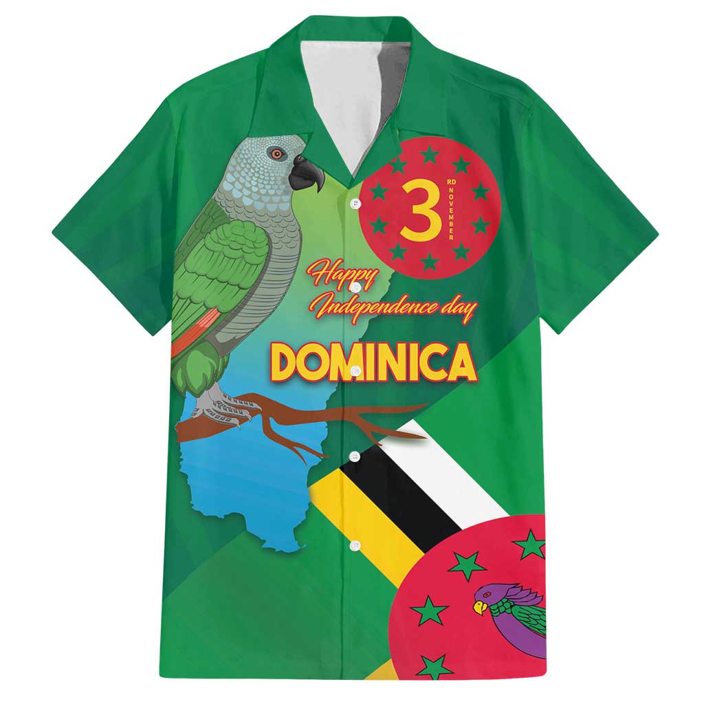 Dominica Independence Day Family Matching Puletasi and Hawaiian Shirt Imperial Amazon With National Flag and Map - Wonder Print Shop