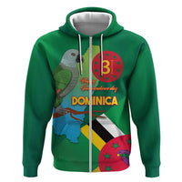 Dominica Independence Day Hoodie Imperial Amazon With National Flag and Map - Wonder Print Shop