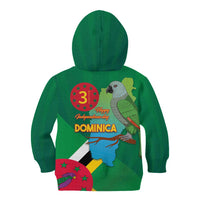 Dominica Independence Day Kid Hoodie Imperial Amazon With National Flag and Map - Wonder Print Shop