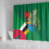 Dominica Independence Day Shower Curtain Imperial Amazon With National Flag and Map