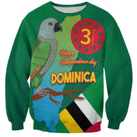 Dominica Independence Day Sweatshirt Imperial Amazon With National Flag and Map - Wonder Print Shop
