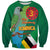 Dominica Independence Day Sweatshirt Imperial Amazon With National Flag and Map - Wonder Print Shop