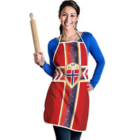 Norway National Football Apron Vikings Heritage Sporty Style - Wonder Print Shop