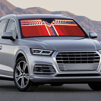 Norway National Football Auto Sun Shade Vikings Heritage Sporty Style - Wonder Print Shop