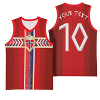 Custom Norway National Football Basketball Jersey Vikings Heritage Sporty Style - Wonder Print Shop