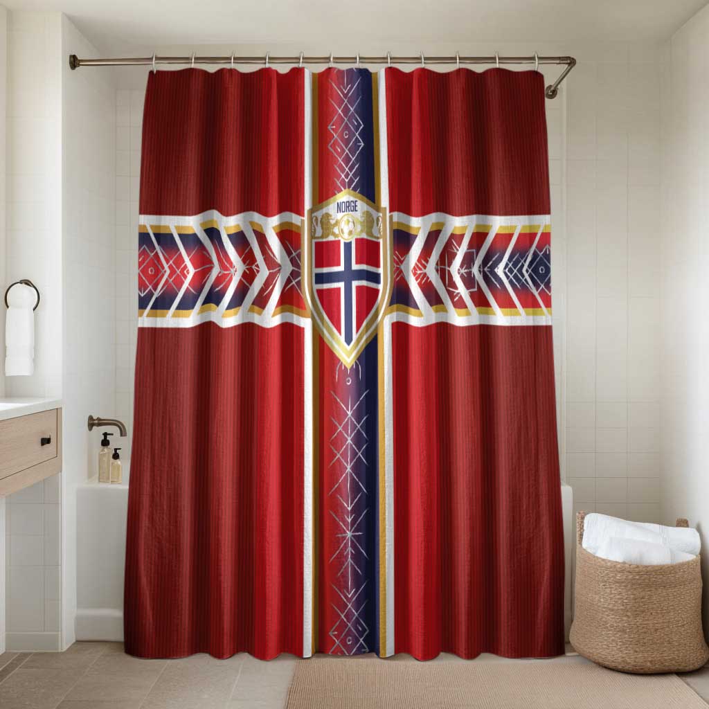 Norway National Football Bathroom Set Vikings Heritage Sporty Style - Wonder Print Shop