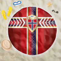 Norway National Football Beach Blanket Vikings Heritage Sporty Style - Wonder Print Shop