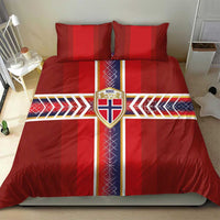 Norway National Football Bedding Set Vikings Heritage Sporty Style - Wonder Print Shop