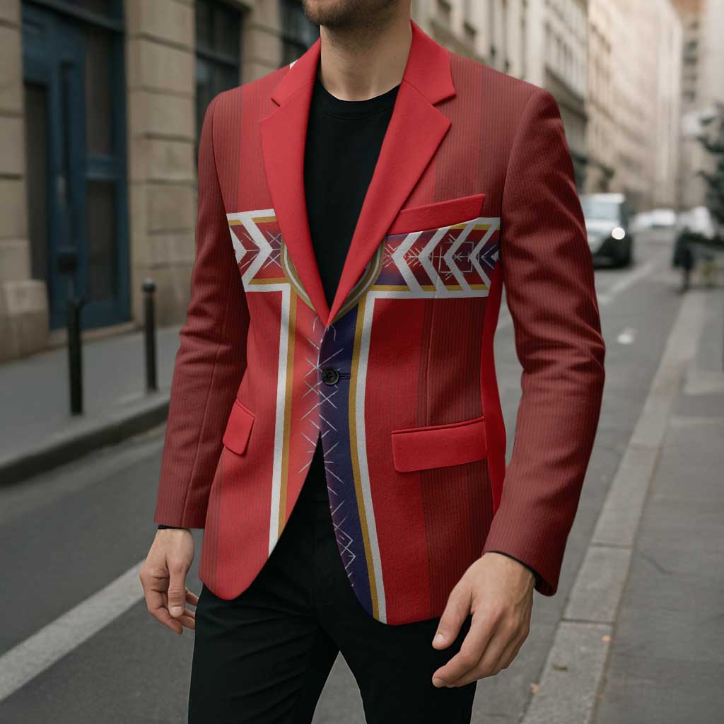 Custom Norway National Football Blazer Vikings Heritage Sporty Style - Wonder Print Shop