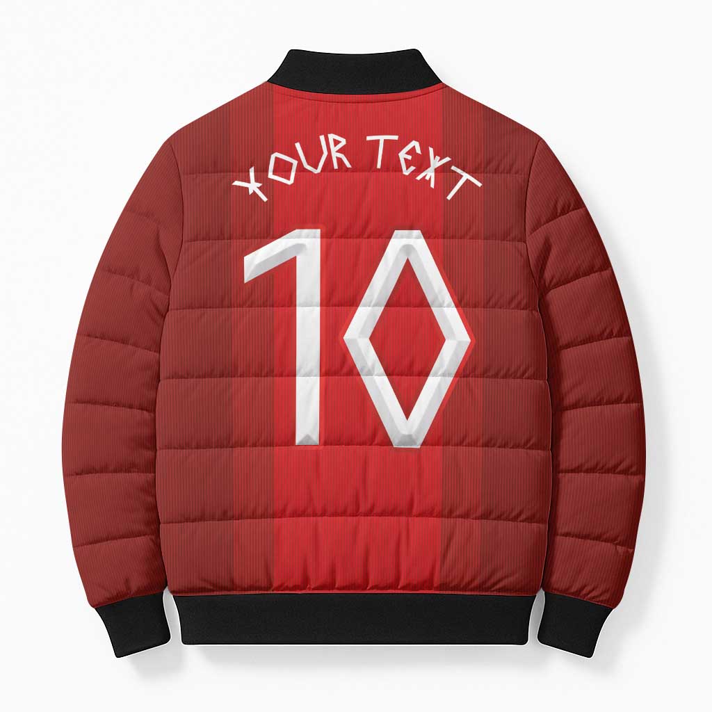 Custom Norway National Football Bomber Puffer Jacket Vikings Heritage Sporty Style - Wonder Print Shop