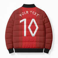 Custom Norway National Football Bomber Puffer Jacket Vikings Heritage Sporty Style - Wonder Print Shop