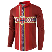 Custom Norway National Football Button Sweatshirt Vikings Heritage Sporty Style - Wonder Print Shop
