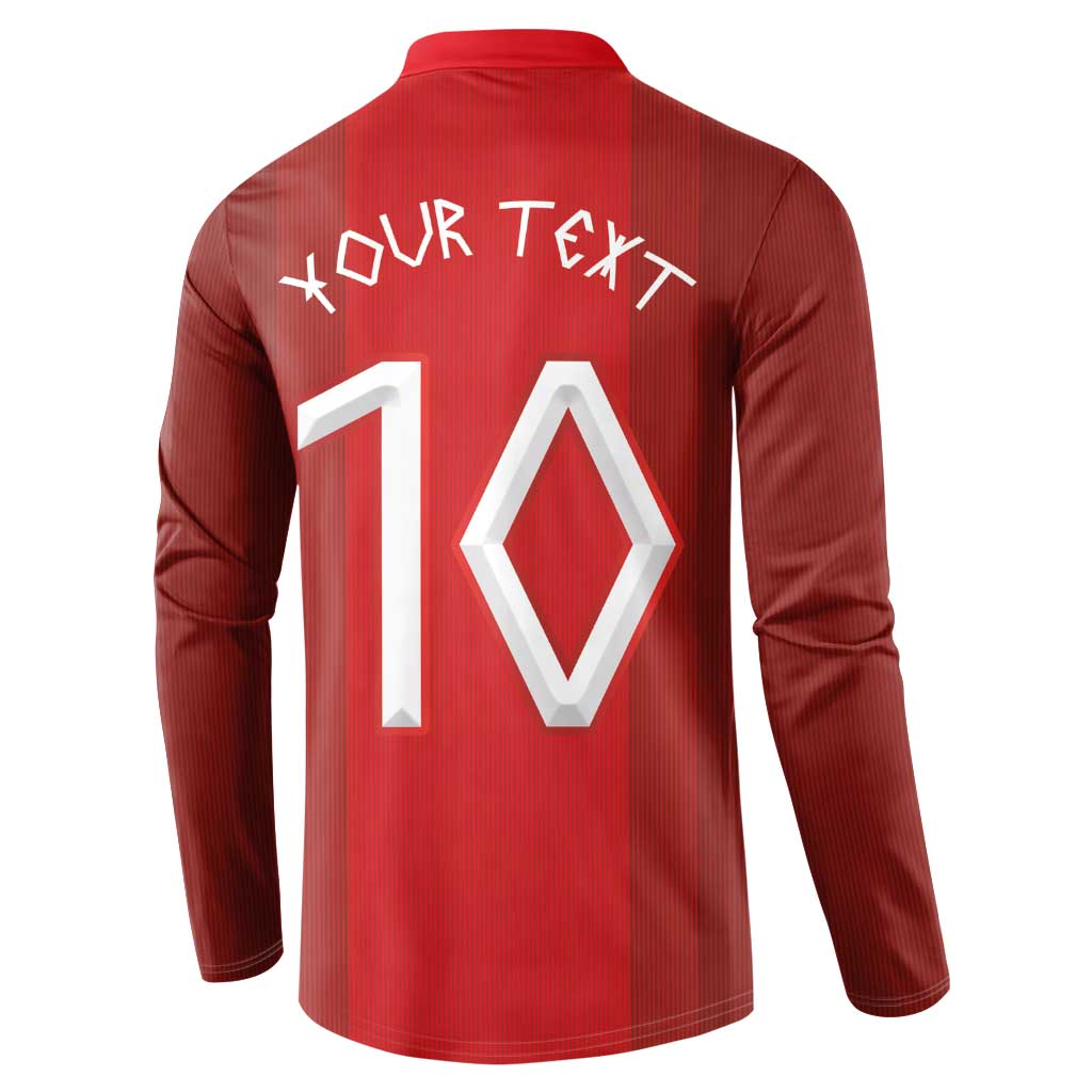 Custom Norway National Football Button Sweatshirt Vikings Heritage Sporty Style - Wonder Print Shop