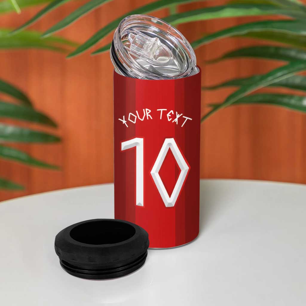 Custom Norway National Football 4 in 1 Can Cooler Tumbler Vikings Heritage Sporty Style - Wonder Print Shop