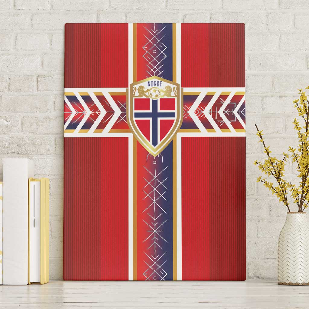 Norway National Football Canvas Wall Art Vikings Heritage Sporty Style - Wonder Print Shop