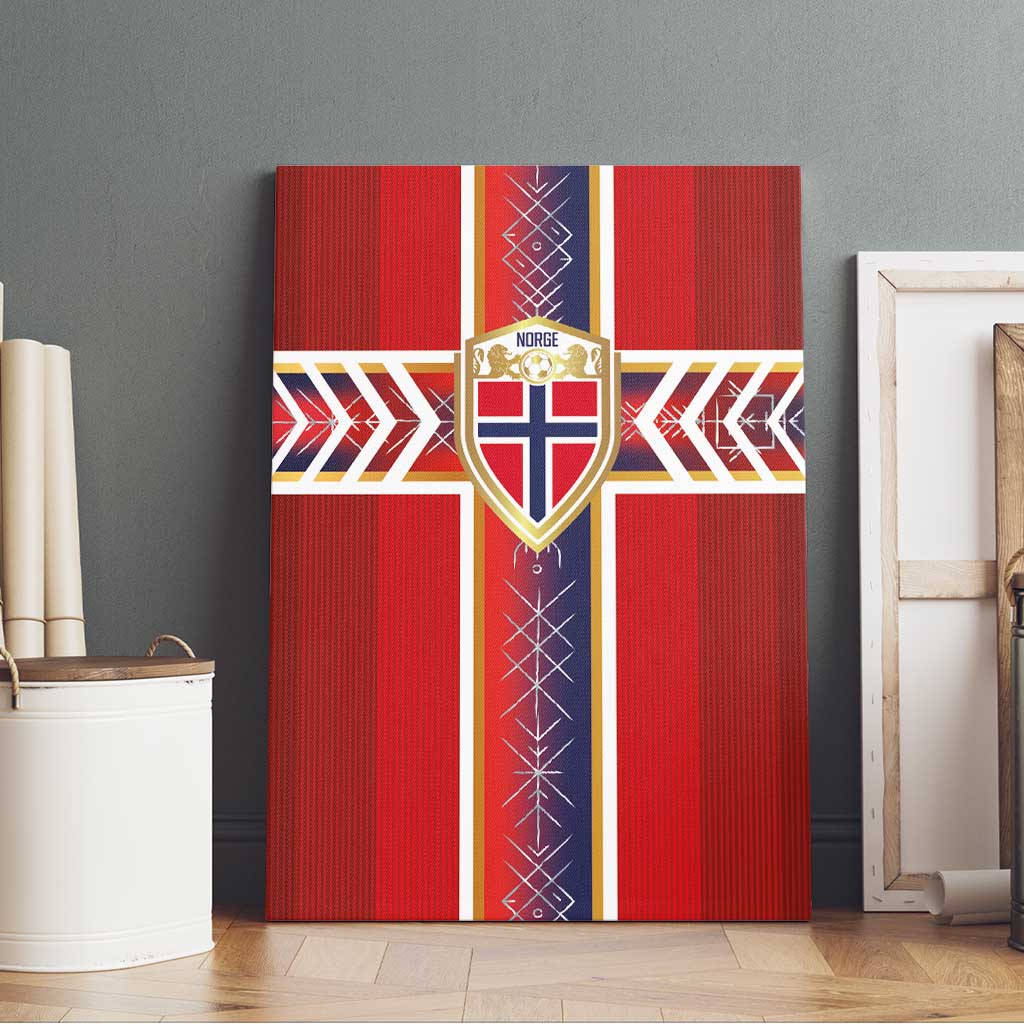 Norway National Football Canvas Wall Art Vikings Heritage Sporty Style - Wonder Print Shop